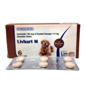 Buy Ivermectin & Pyrantel Chewable Tablets (Medium) in India