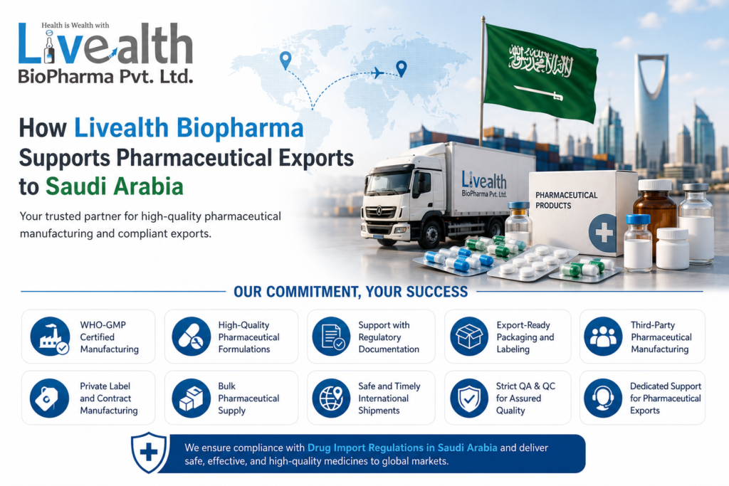 How Livealth Biopharma Supports Pharmaceutical Exports To Saudi Arabia