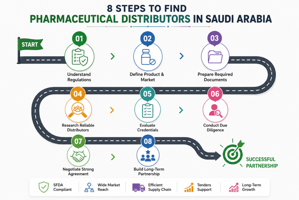 Step-by-step Process To Find Pharmaceutical Distributors In Saudi Arabia